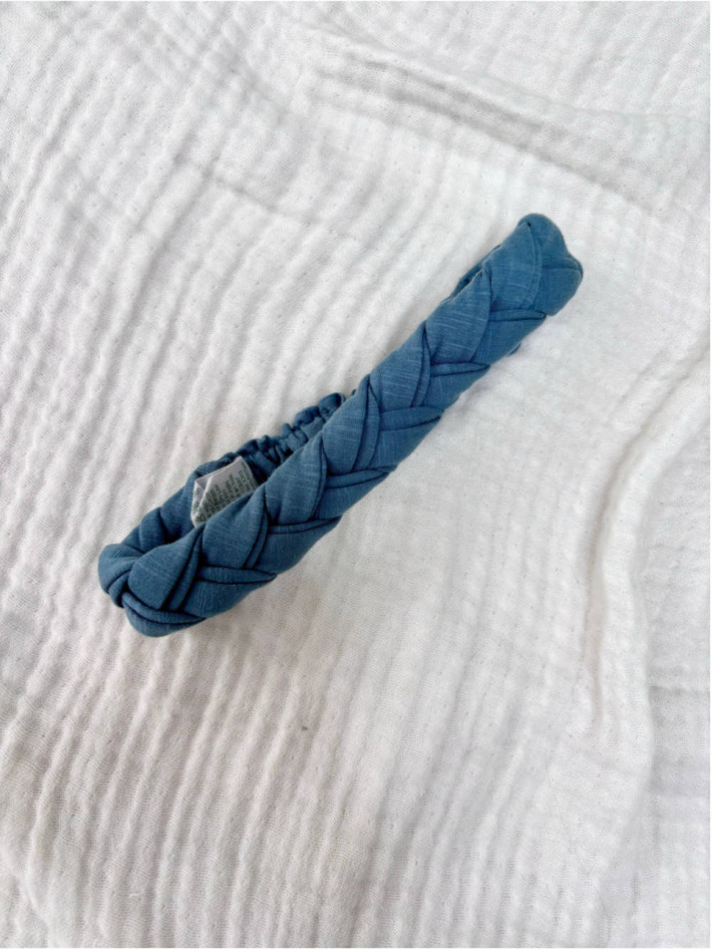 Girl’s Kate Quinn Braided Headband One Size Blue Organic Cotton Spandex